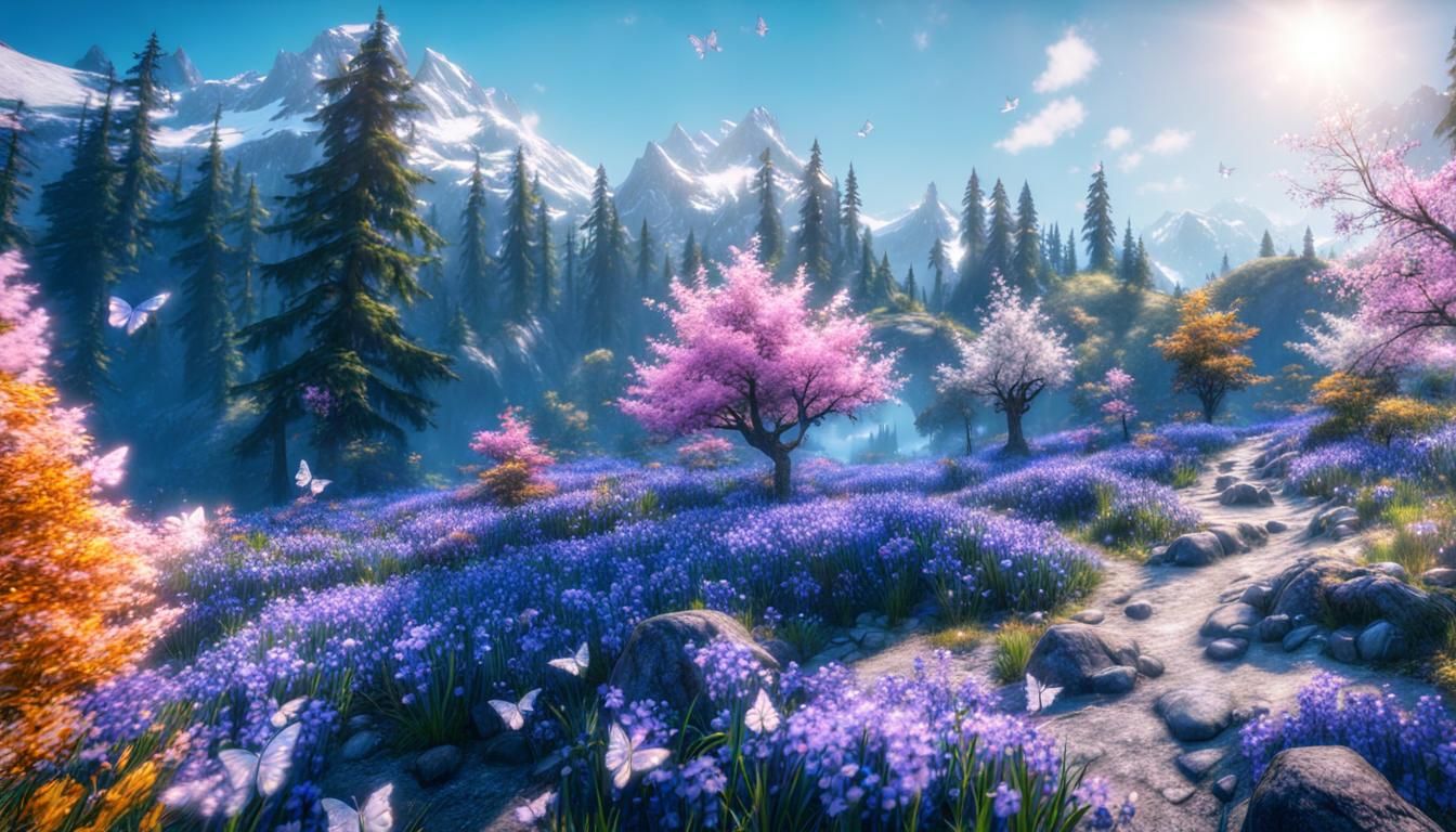 The magic of spring. Skyrim