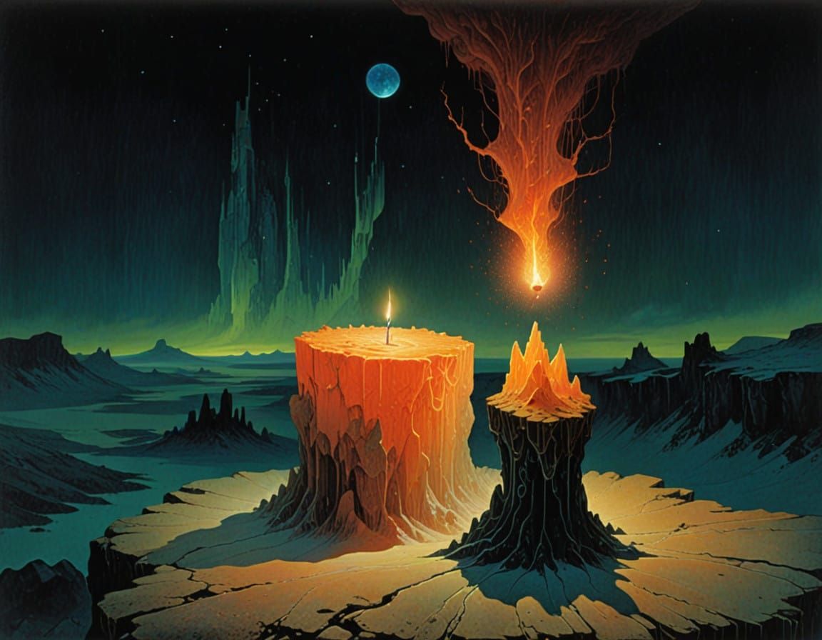 Ethereal Odyssey Under Celestial Skies