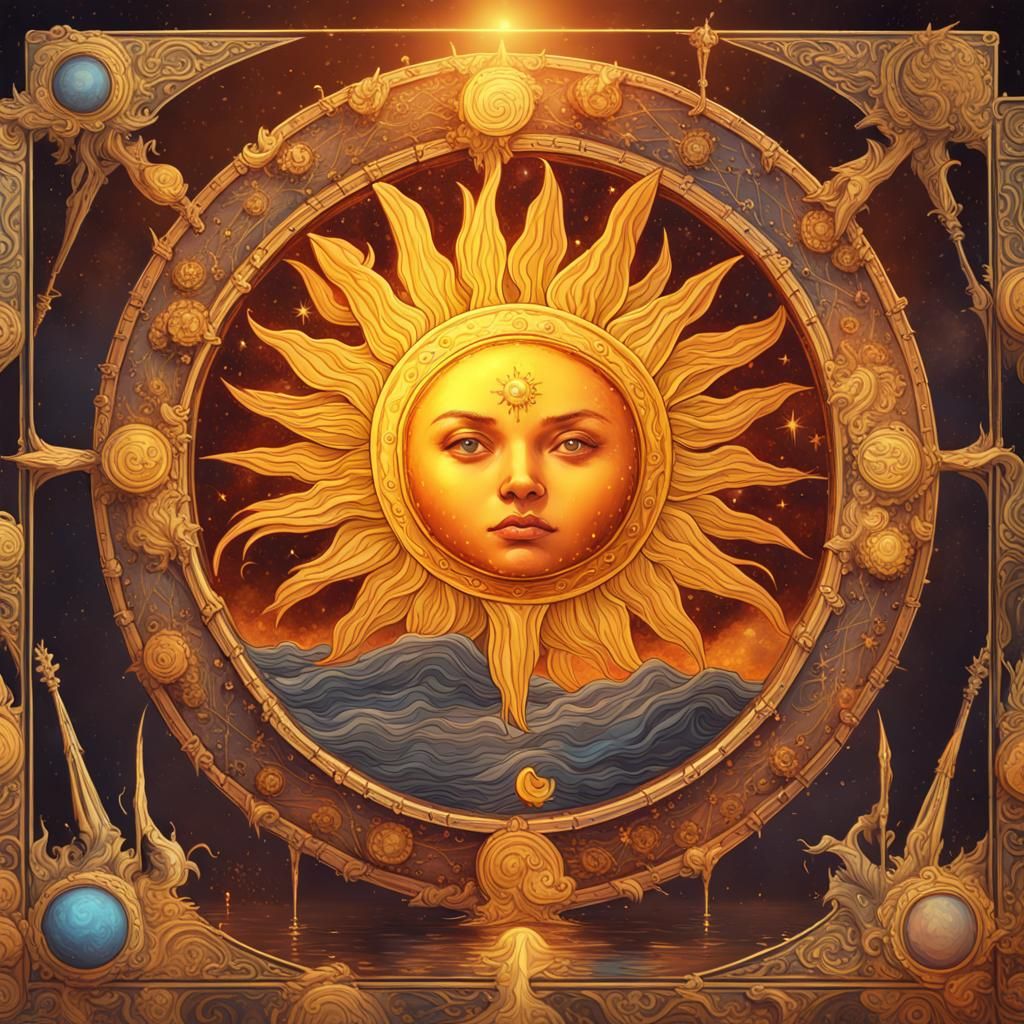 The Sun Tarot Card: Fantasy Concept Art