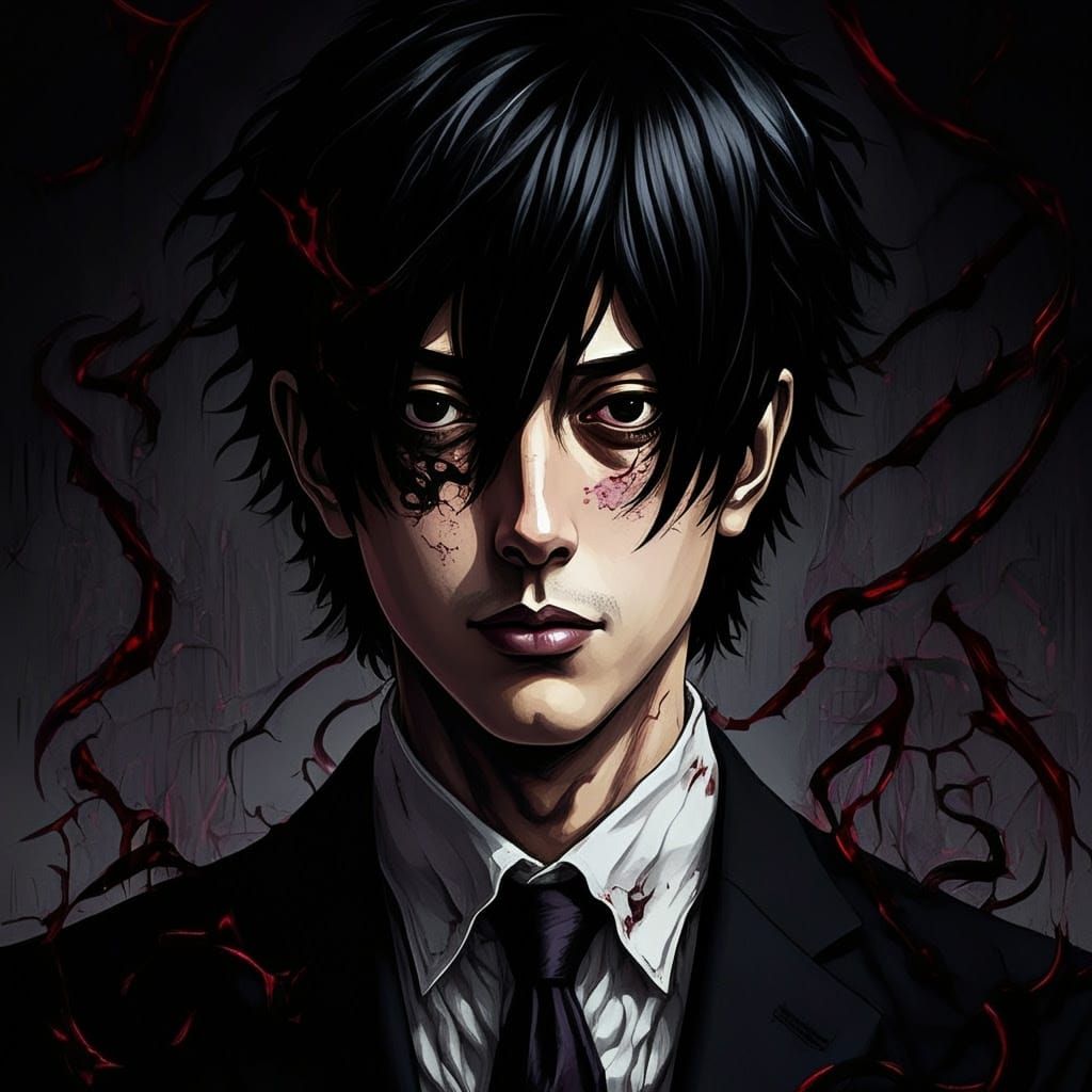 Dark Fantasy World in a Grim Junji Ito Style