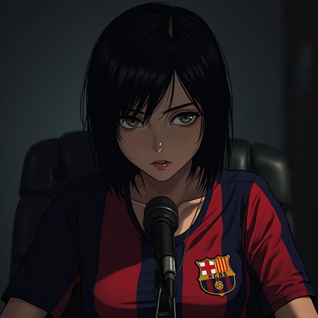 Sleek Intellectual in Dark Atmosphere