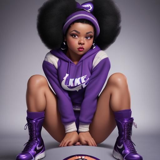 Lakers Cheerleader Betty Boop Cartoon in High Definition