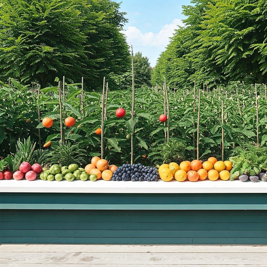 Garden of Serenity in Minimalist Moonlight