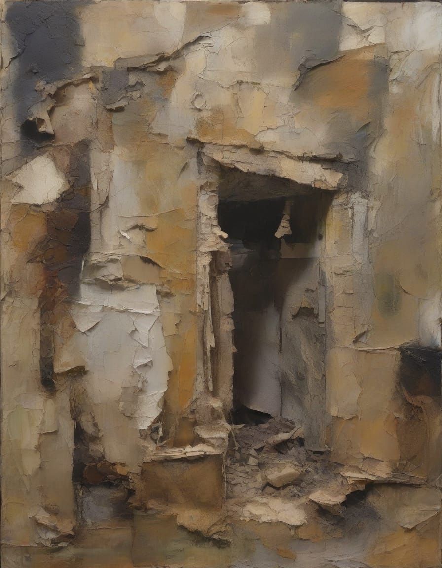 Ruined Landscape: Mixed Media Assemblage Inspired by Kiefer