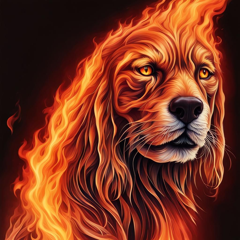 Mesmerizing Abstract Flames in Vivid Colors