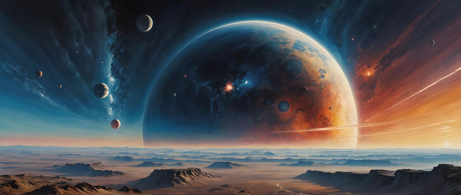 Hyperdetailed Space Edge in Candy Art Style