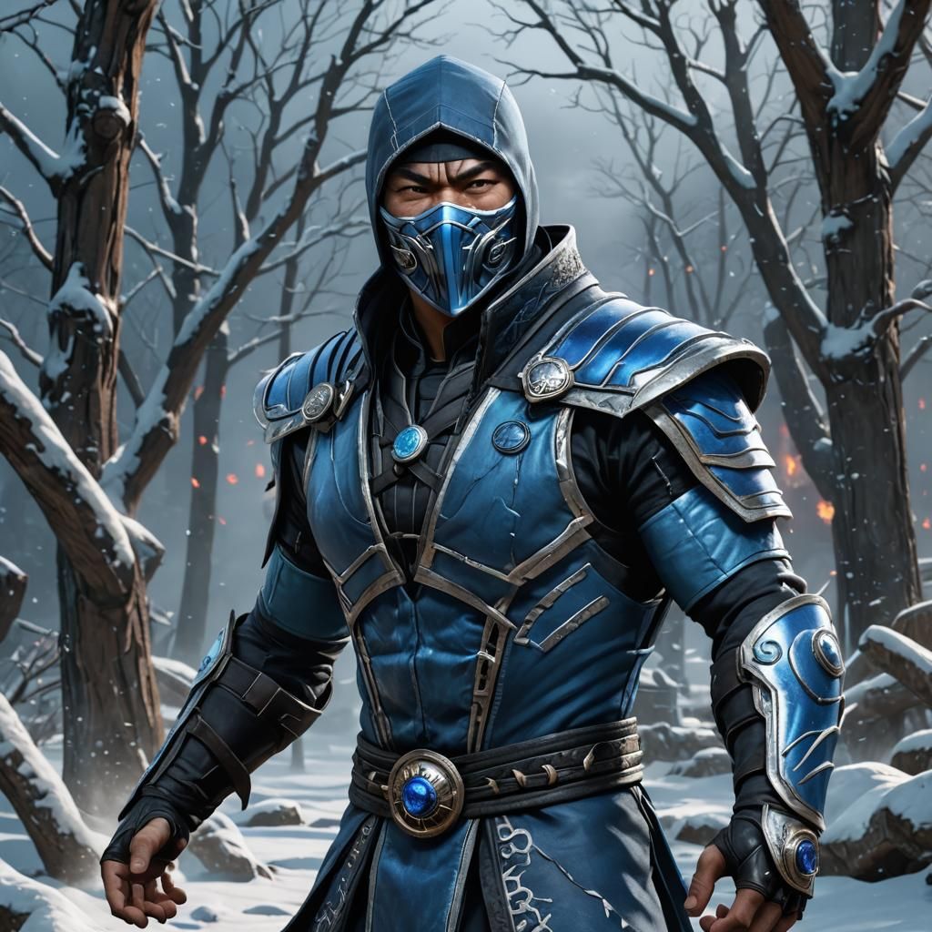 Sub-Zero Concept Art Portrait in Digital Style
