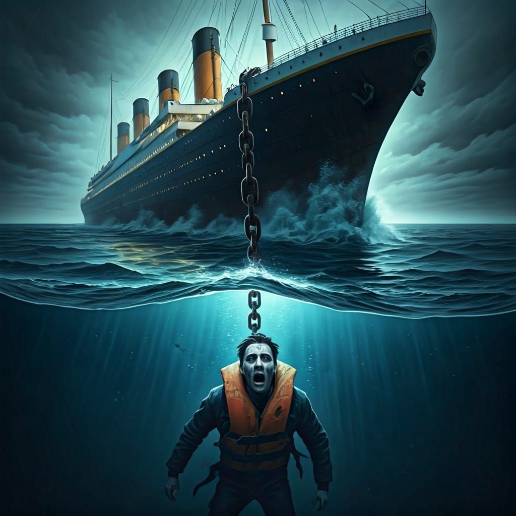 Man Dragged Down to Dark Ocean Depths in a Haunting, Surreal...