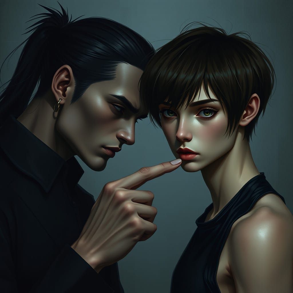 Dark Incubus Serenades a Youthful Thrall