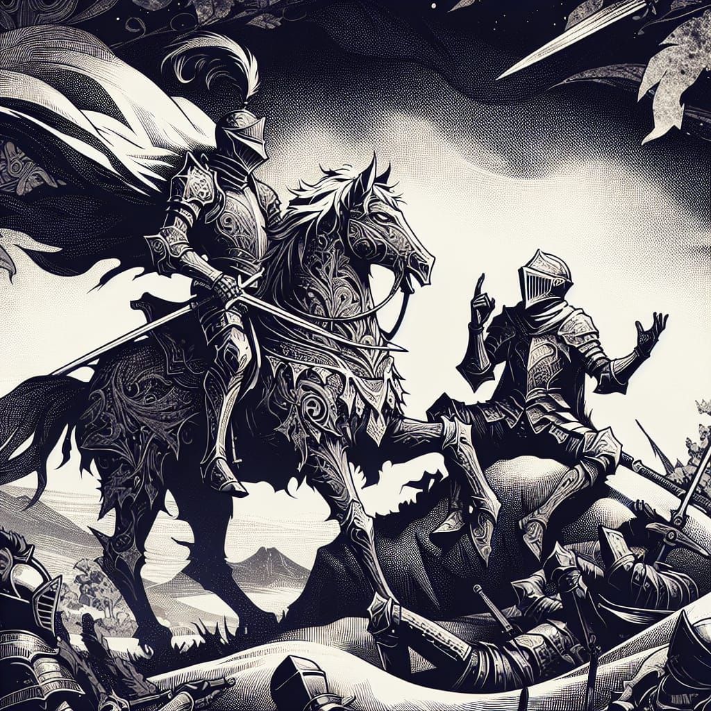 Knight Shares Tale in Anime Style