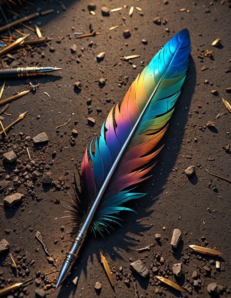 Feather pen