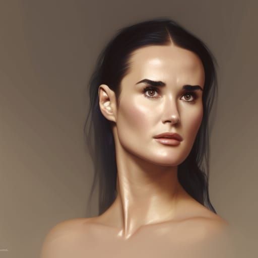 Demi Moore -  young hot brunette beauty #2