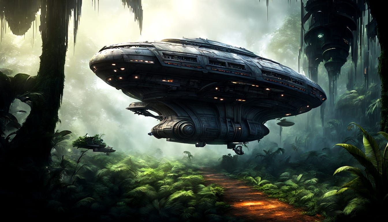 Ancient Jungle Temple Hidden Within a Futuristic Alien Space...