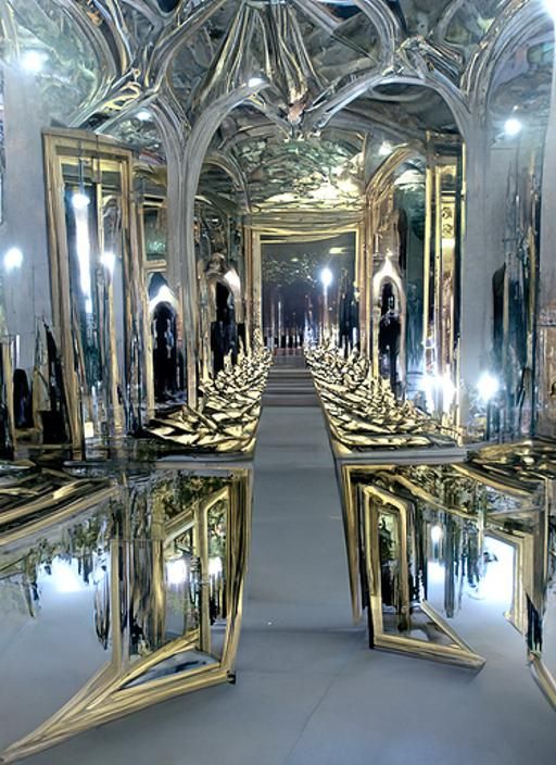 Infinite Reflections in Ethereal Mirror Hall