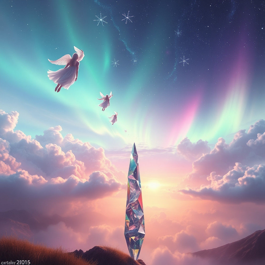 Ethereal Souls Ascend to Shimmering Paradise