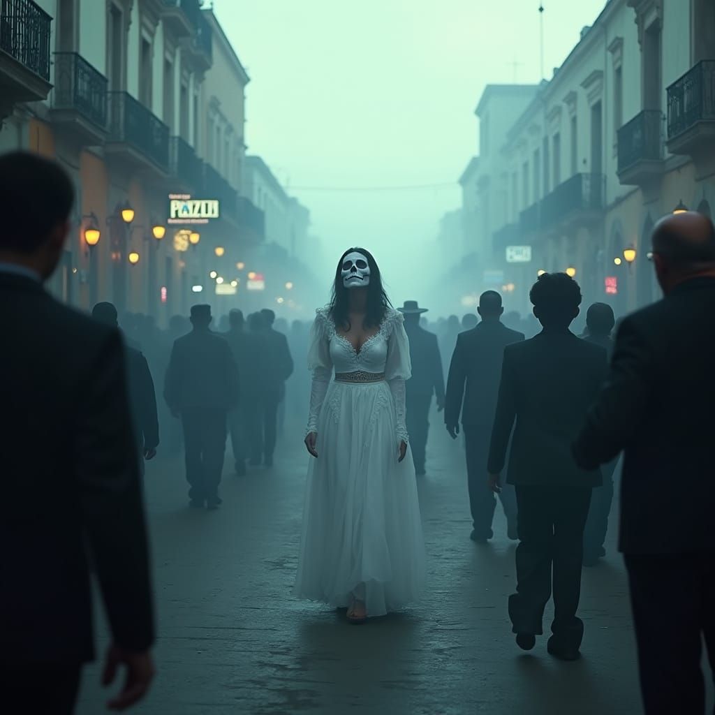 Day of the Dead Parade: Cinematic Film Still