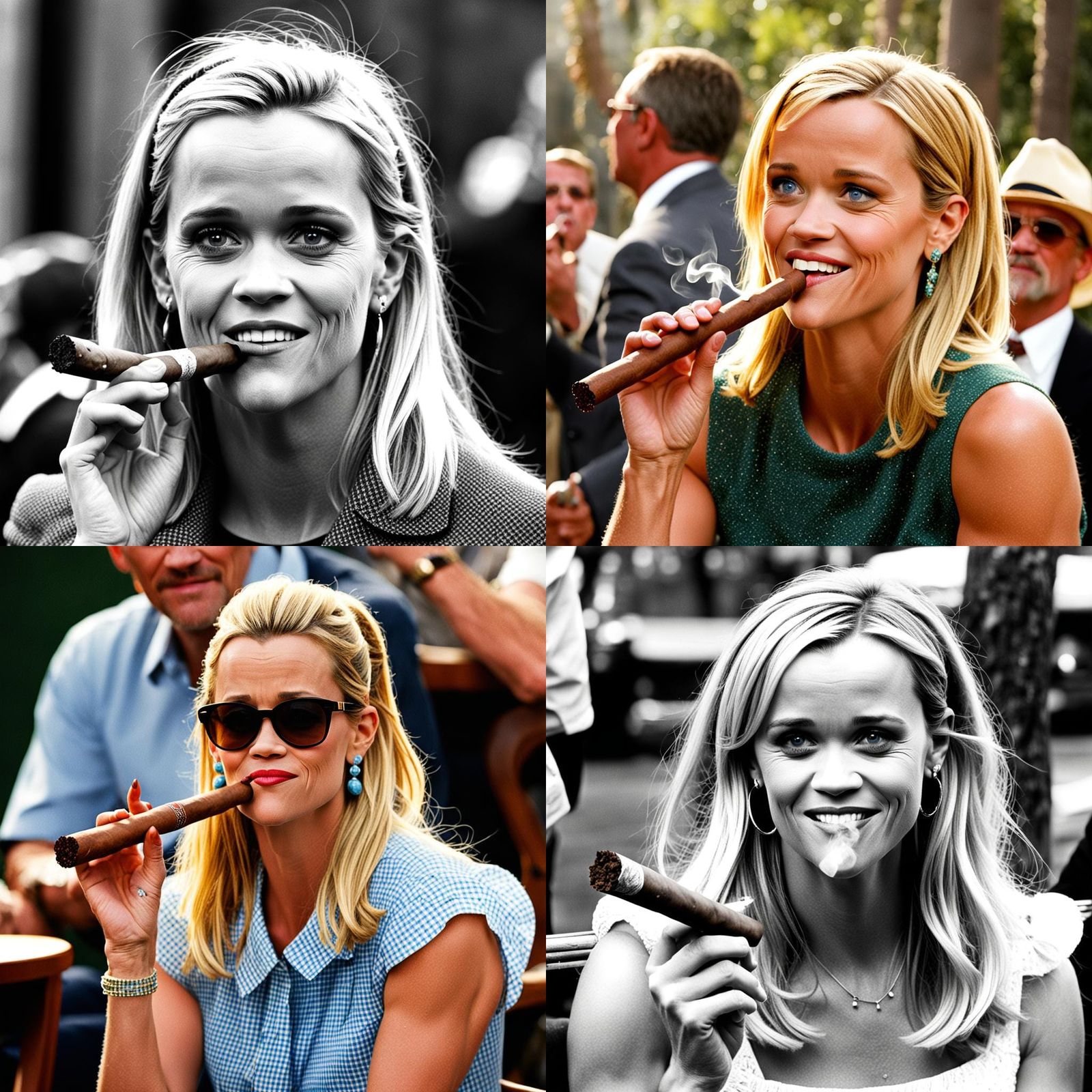 Reese Witherspoon - cigar