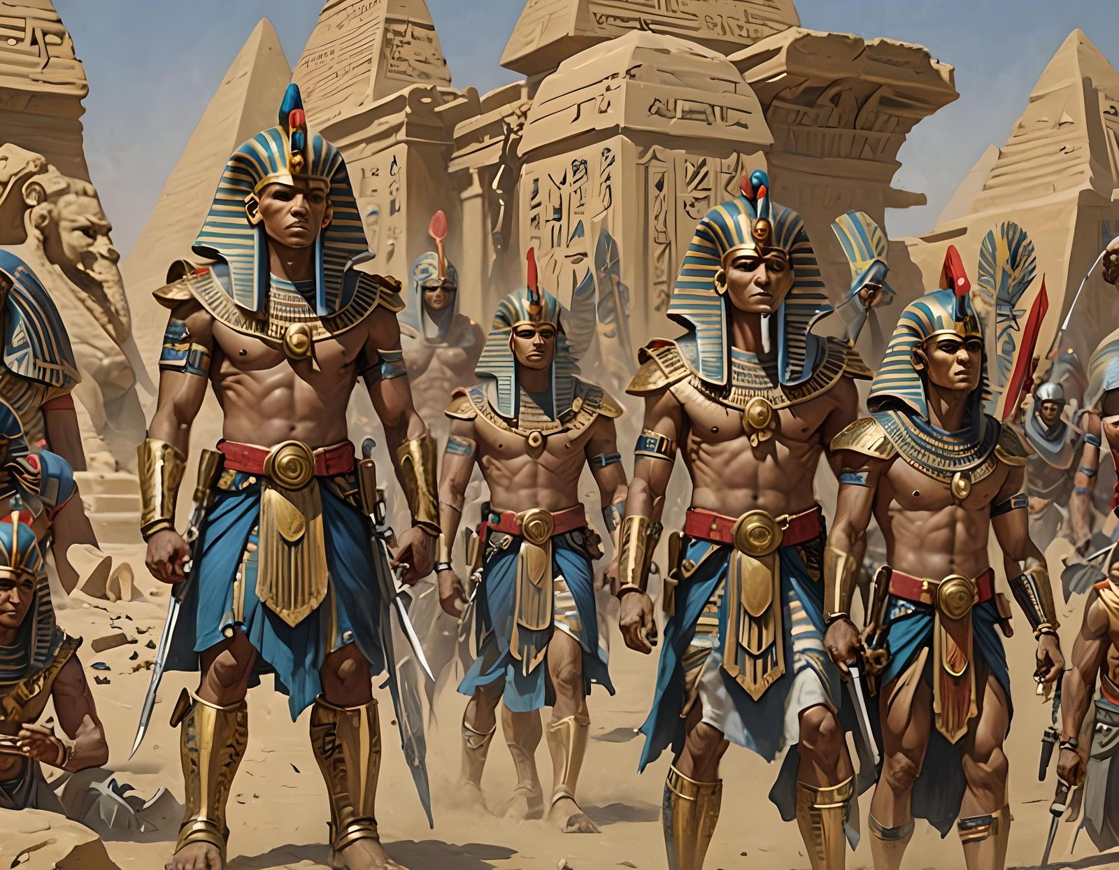 Pharaoh's Armed Bodyguards: Ancient Egyptian Warriors