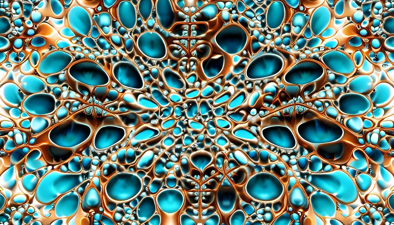 Joyous Intricate Fractal Design in Pastel Colors