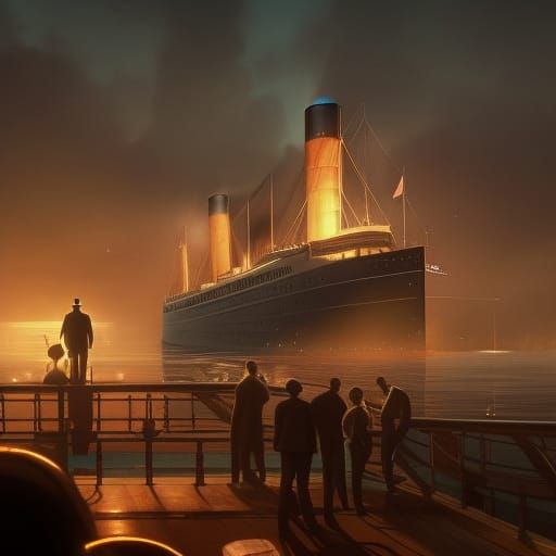 Titanic Farewell: Hyperdetailed Concept Art