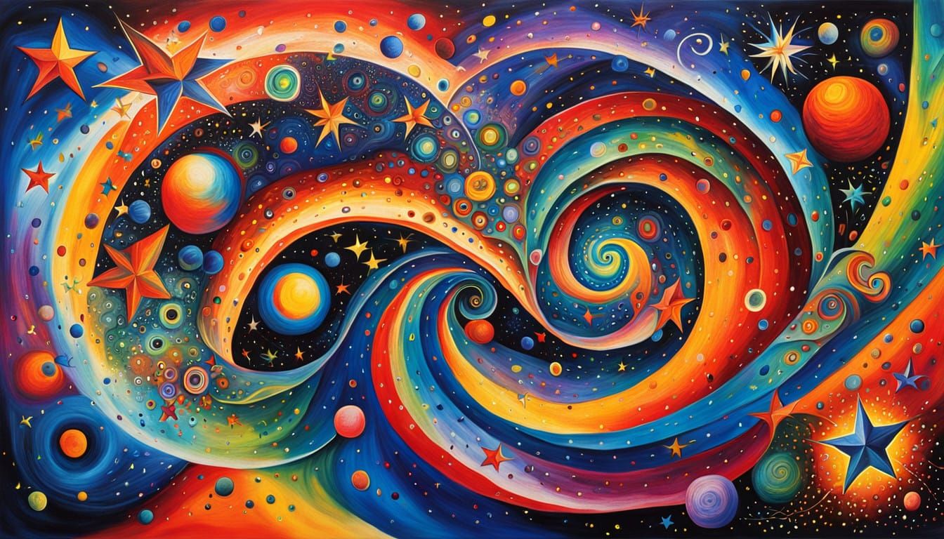 3D stars; 3D stars close-up; deep 3D vortex tunnel funnel; high-speed plasma swirls of star formation; vibrant iridescen...