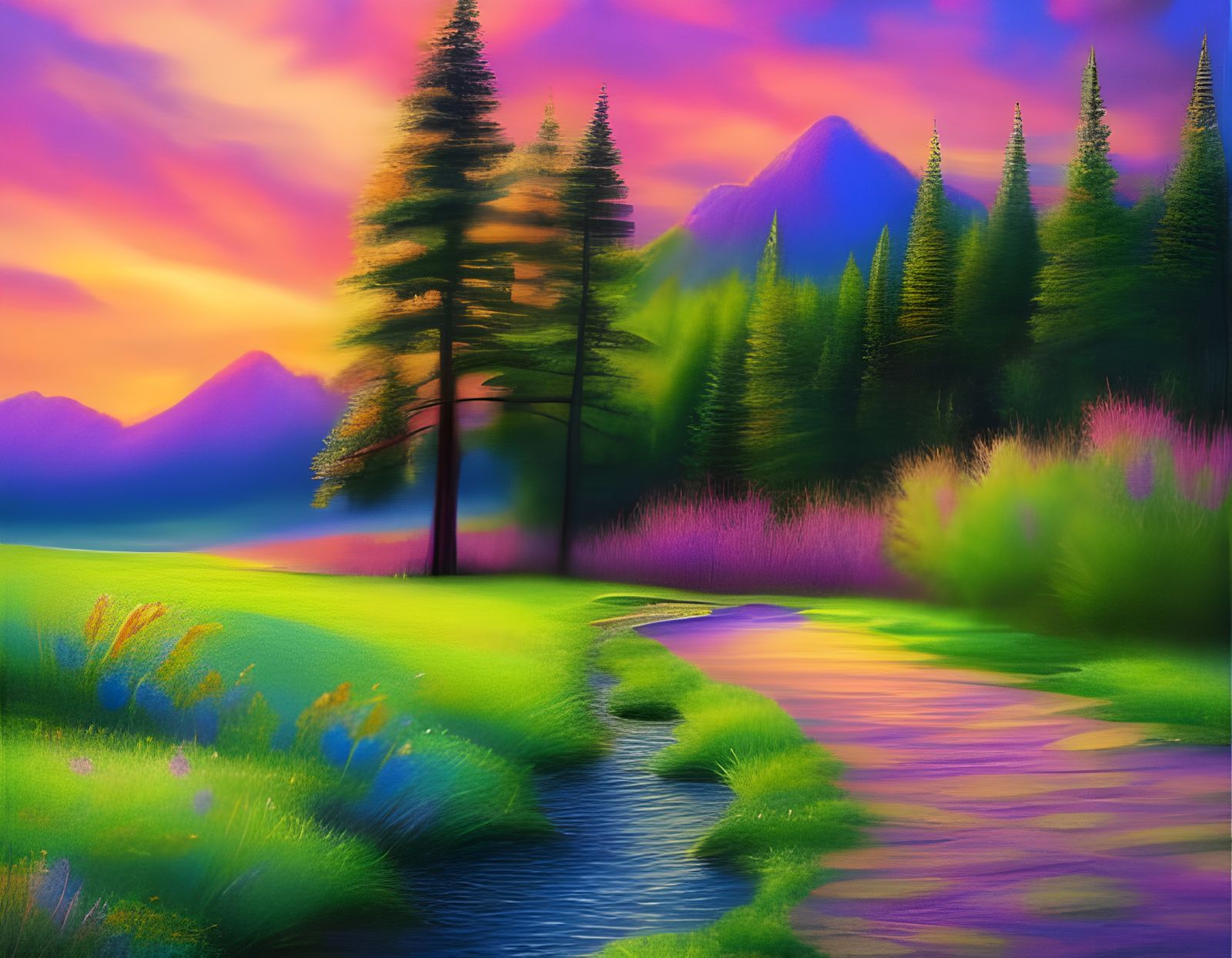 Serene, nature-inspired scene - 2393