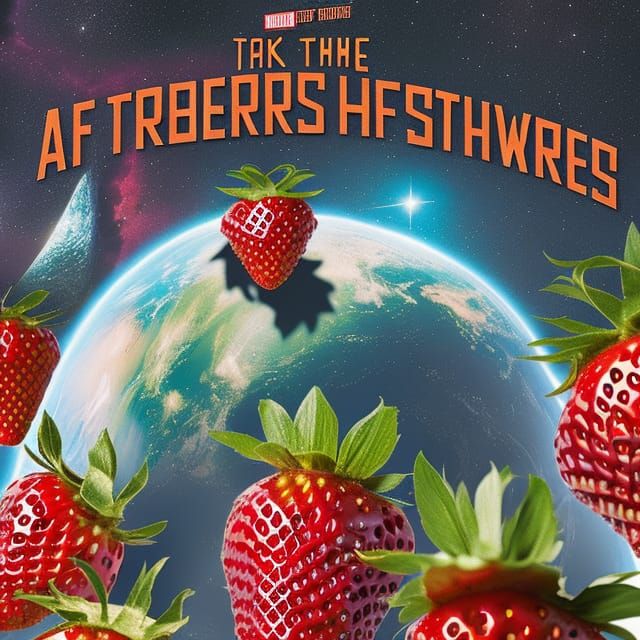 Attack of the Killer Strawberries: Retro Movie Poster