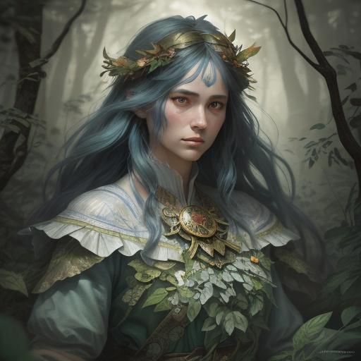 Princess Mononoke Portrait in Ghibli Style