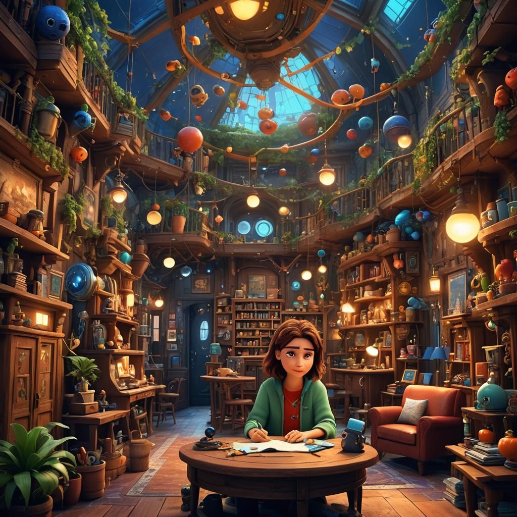 Sonia's Invitation: A 3D Animation in Disney Pixar Style