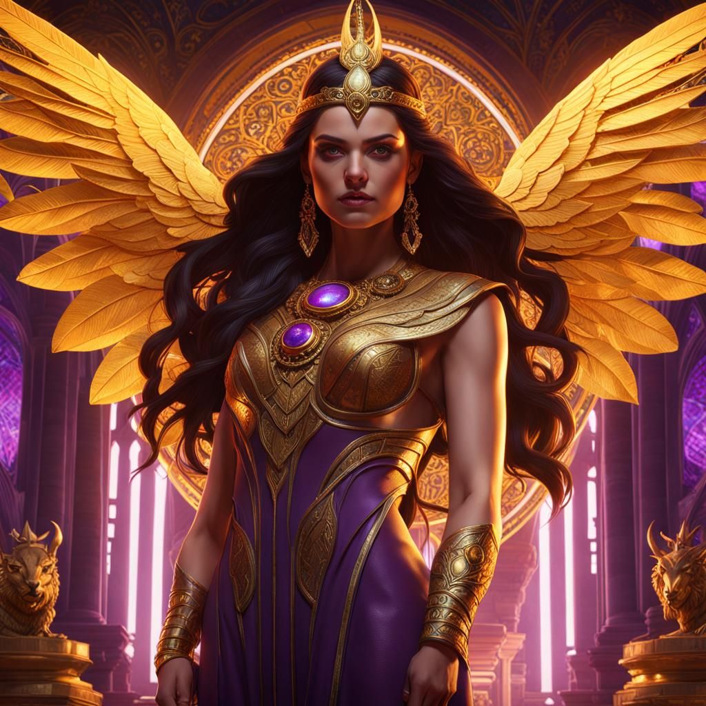 Nicole Maines as Goddess: Dark Fantasy Art