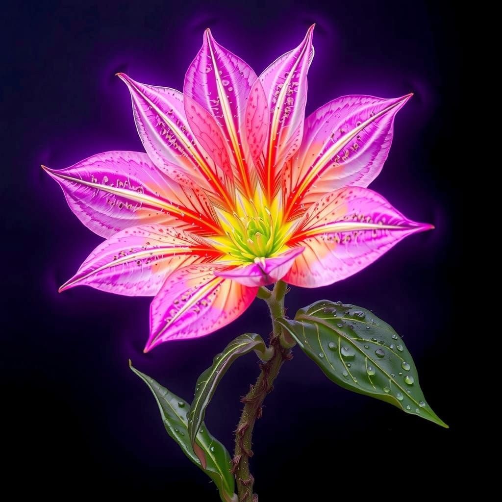 Surreal Floral Tapestry in Dreamweave Style