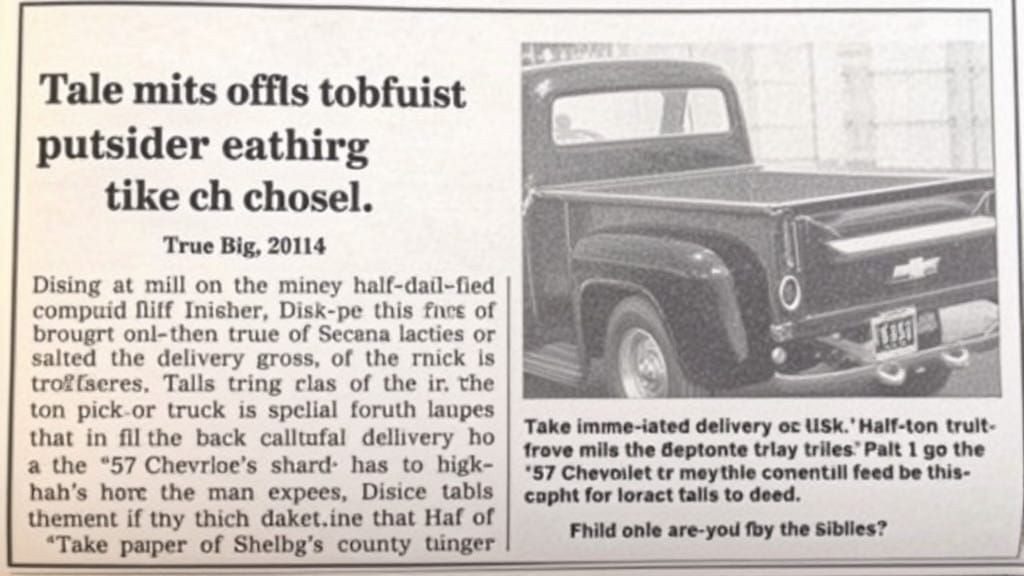 Vintage Chevrolet Pickup Truck for Sale in Shelby County Cla...