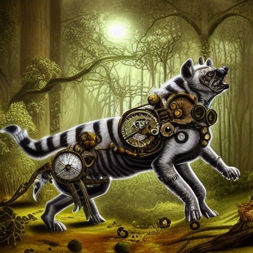 Steampunk Bandersnatch in Wonderland