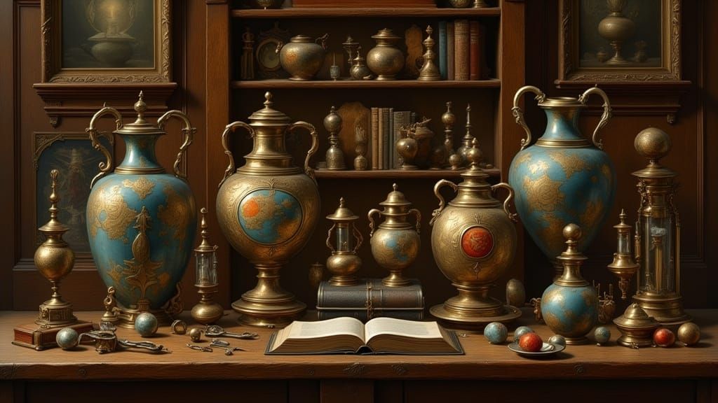 Luxurious Still Life in the Style of Old Masters