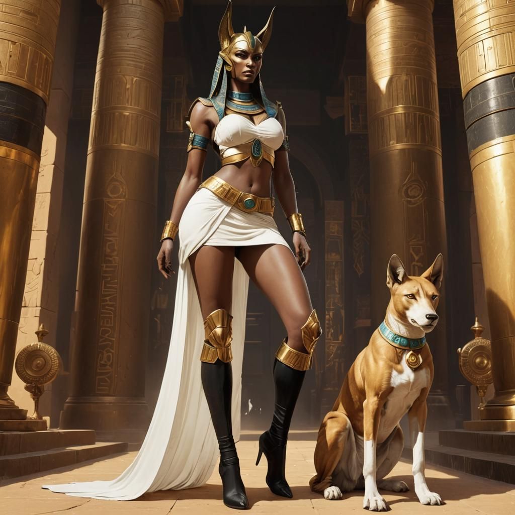 ‘Anubis girl’ by digital artist