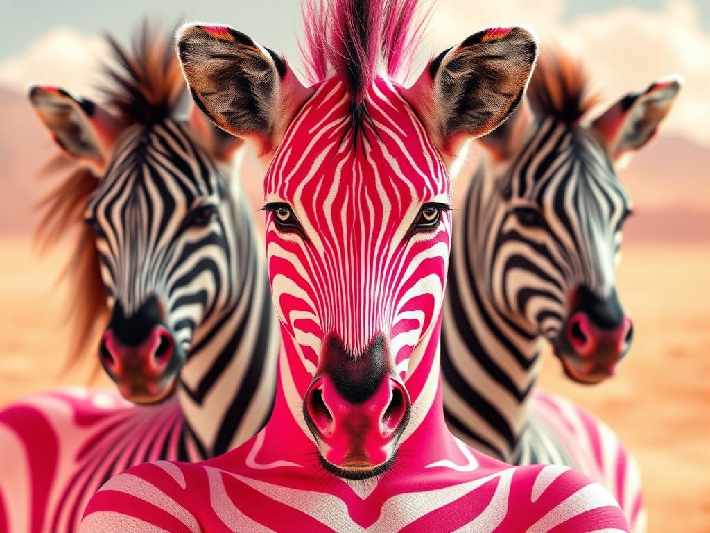 Pink Zebra Elegance