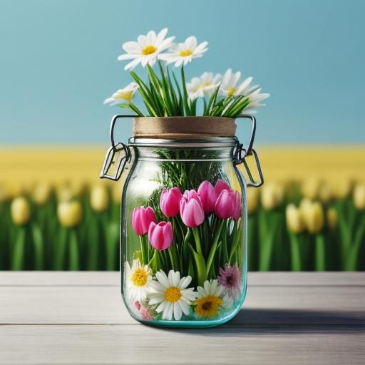 Springtime in a Jar: A Captivating Composition