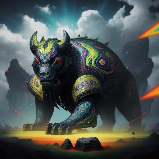 Psychedelic Surrealism in Vivid Colors