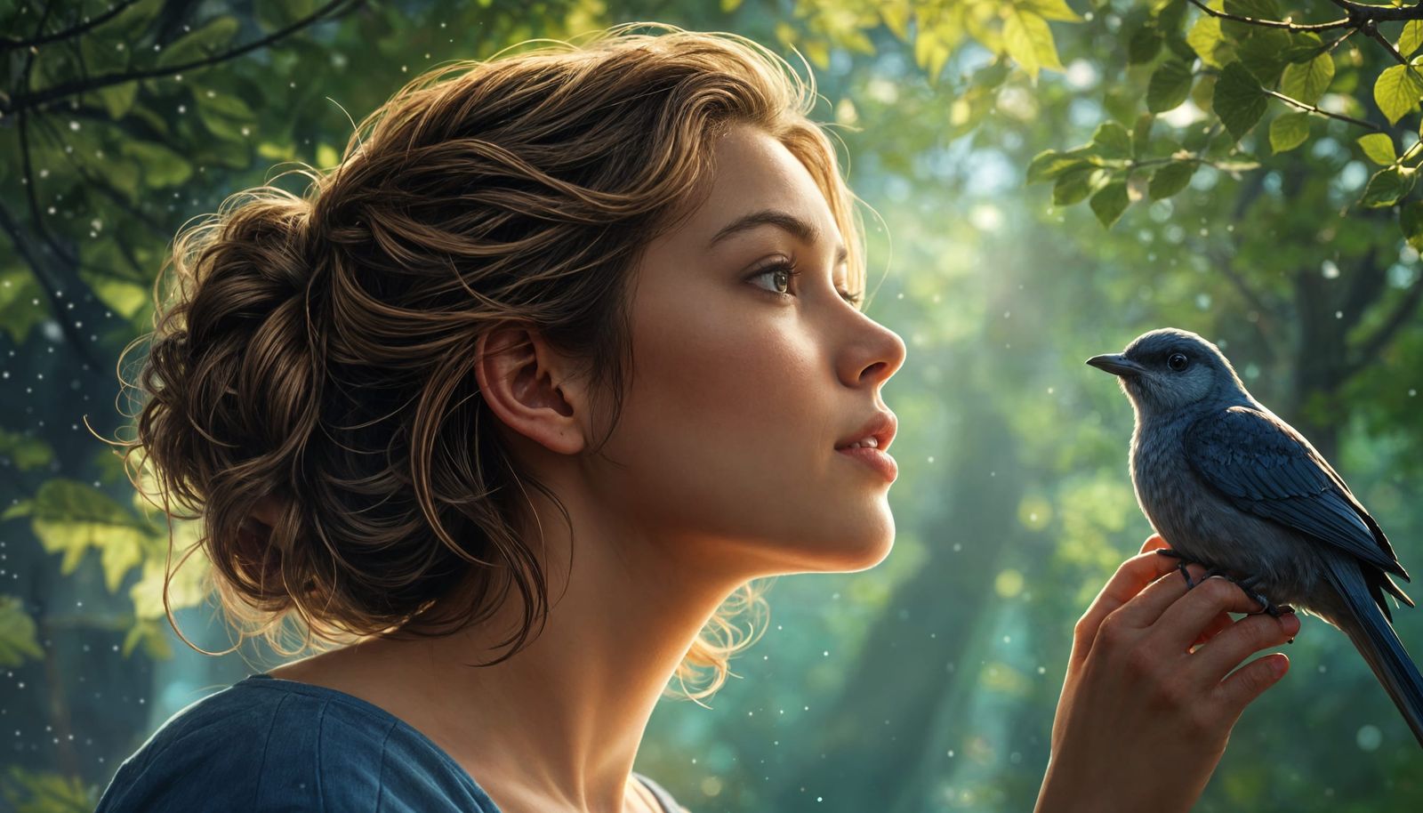 Hyperrealistic Portrait of a Dreamy Moment