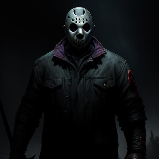Hyperdetailed Jason Voorhees Dark Fantasy Concept Art