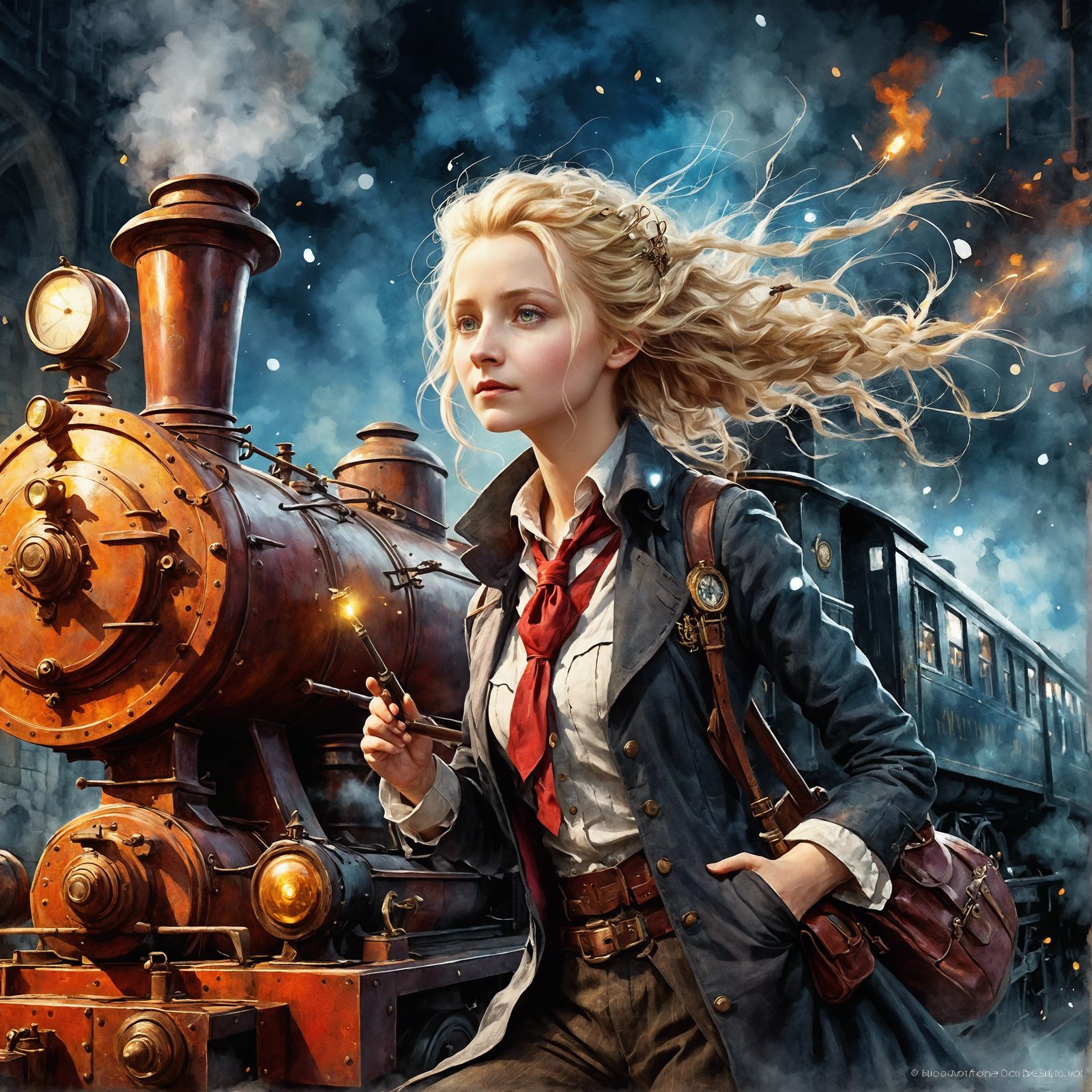 Luna Lovegood Portrait at Hogwarts Express