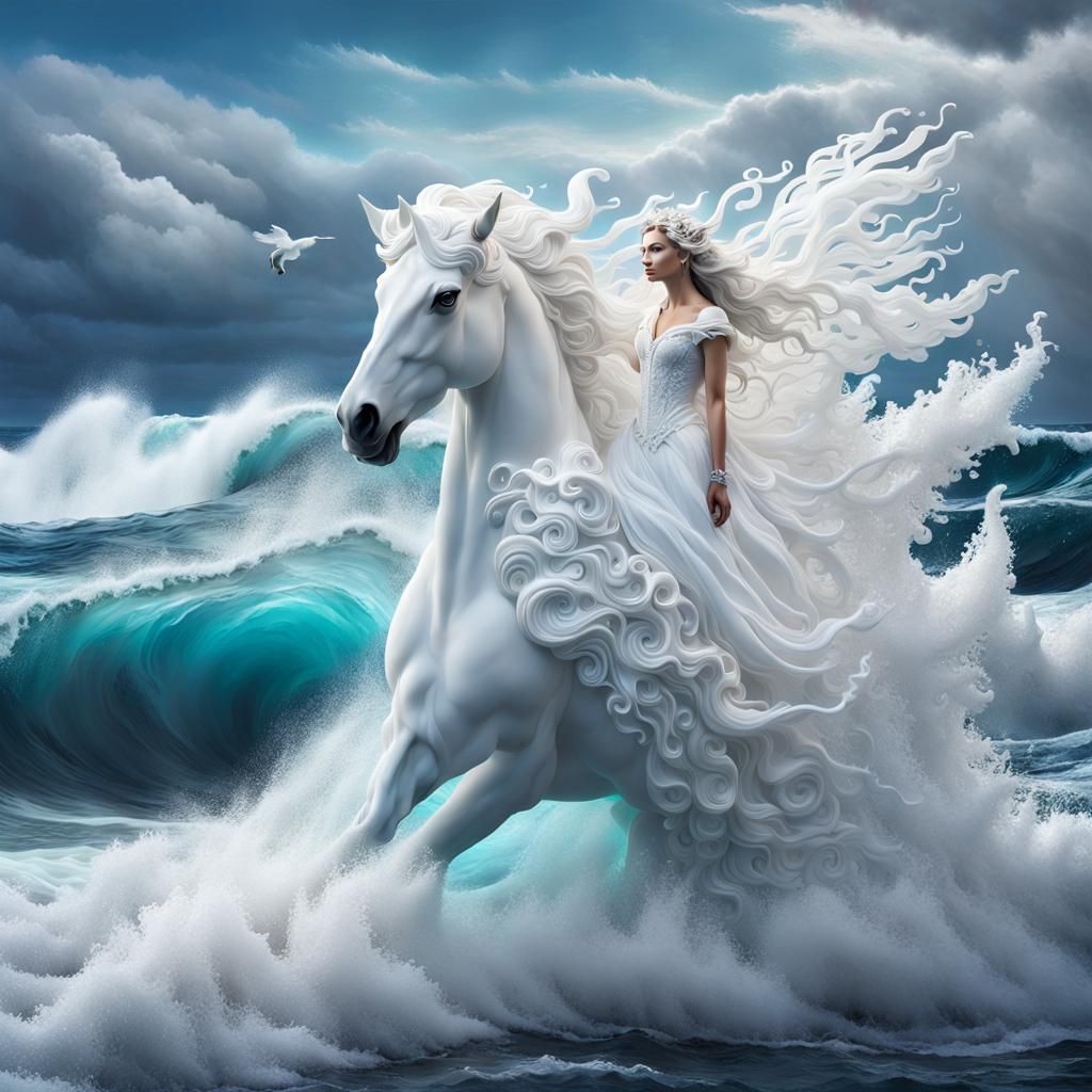 Majestic Fairy Lady Crafted from Sea Foam