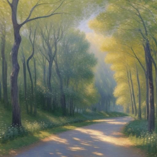 Serene Italian Countryside Landscape in Soft Focus