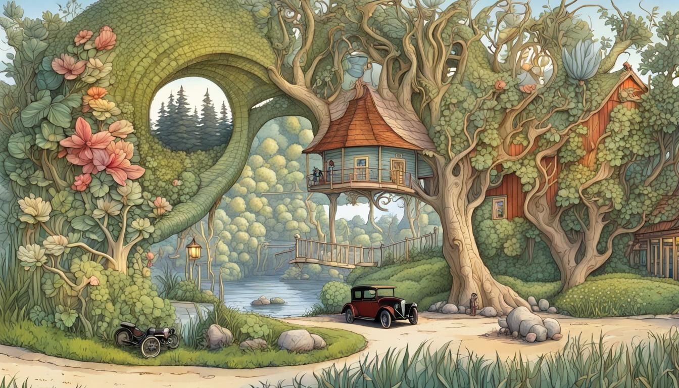 Wind in the Willows with Quantum Fractal Elements