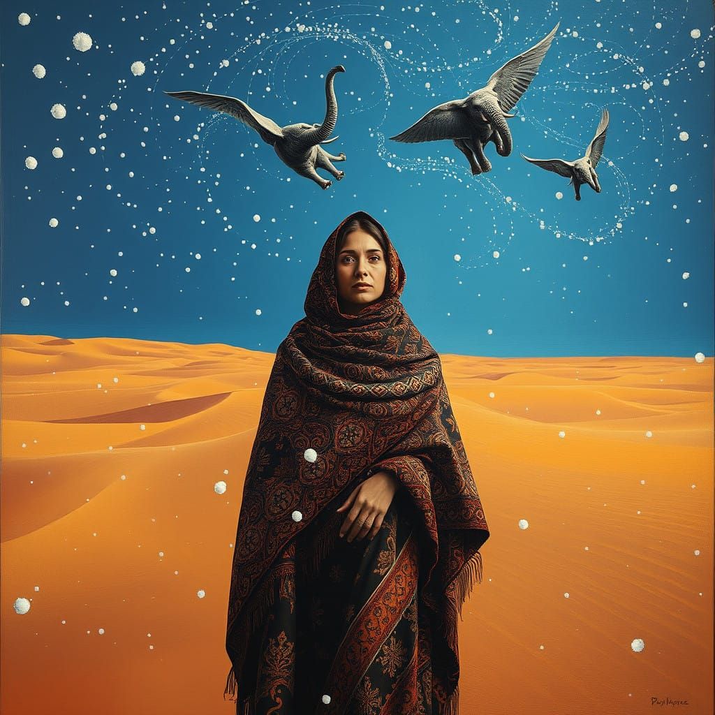 Surreal Winter Wonderland in the Sahara Desert