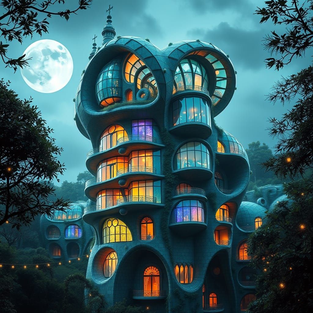 Twisted Gaudí-Inspired Spire Emerges from the Earth