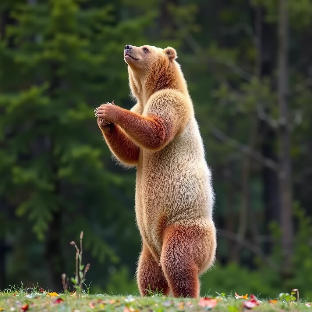 Obese Bear Handstand Photograph