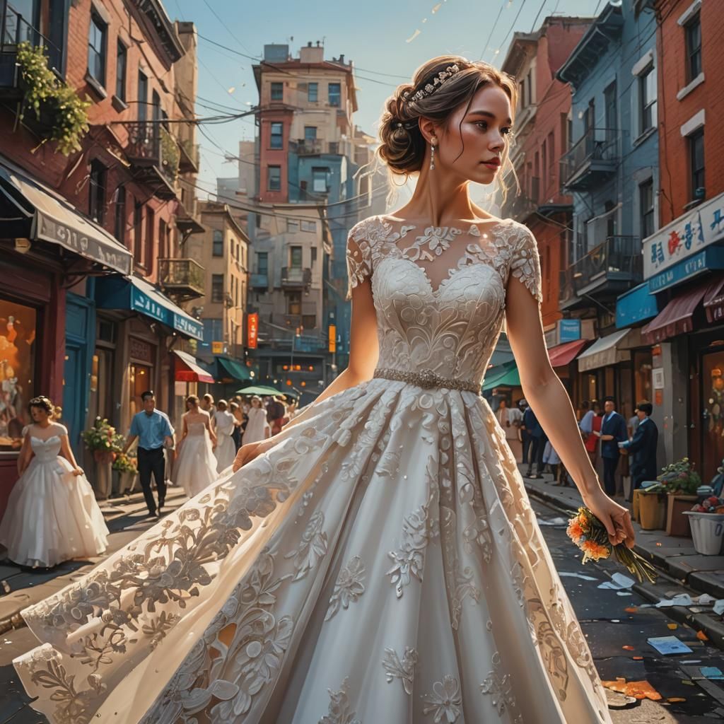 Bride's Dress is a Cityscape