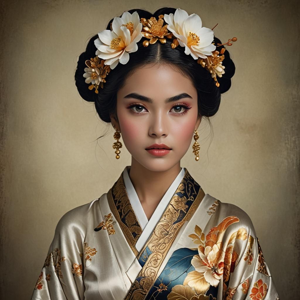 Ethereal Beauty: Portrait of a Brazilian Woman