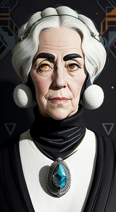 Lady Burglar Portrait in Gorey-Aragones Style